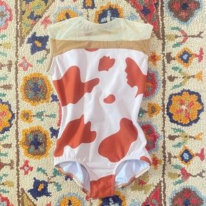 LuckyLeo Eclipse Leotard in Brown Cow
